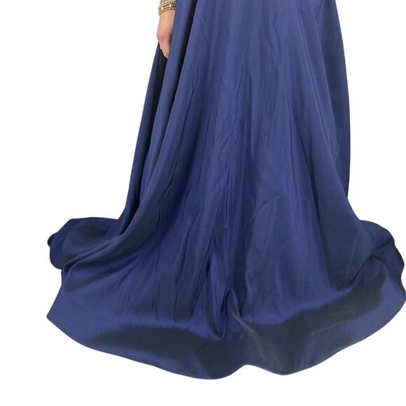 Sherri Hill 50080 2 Piece Prom Dress Size 2 Event Party Embroidered Navy Multi - Picture 4 of 16